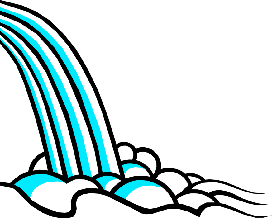 Vector Illustration Of Hydroelectric Power Generation - Wasserkraftwerk Clipart (873x700)