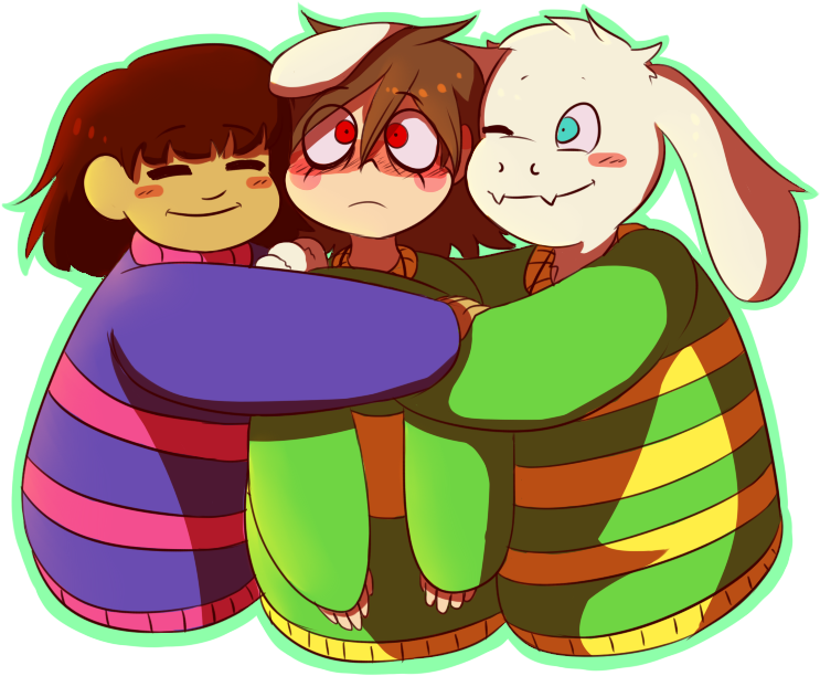 2c7 Enjoy This Image Because It Will Never Happen In - Undertale Asriel The Chara (777x677)