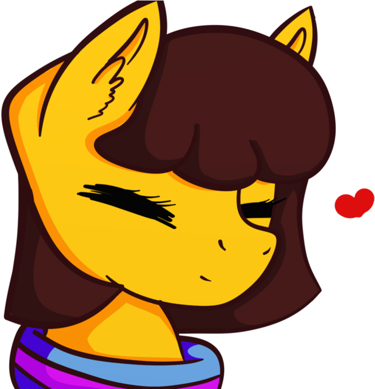 Undertale - Undertale Frisk Pony (1020x783)