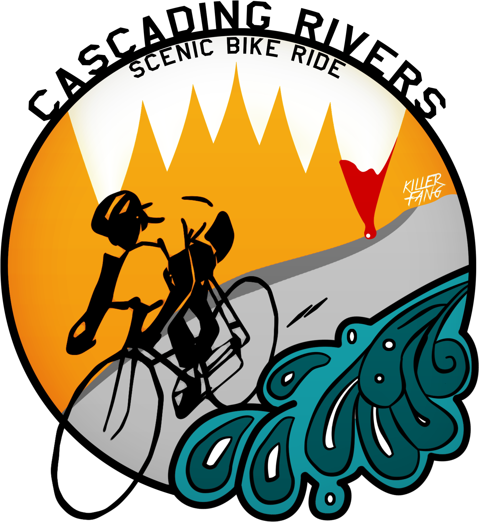 The Route Follows Hwy 224 East To Ripplebrook Store - Bike Rights 3 Note Cards (pk Of 10) (2006x2006)