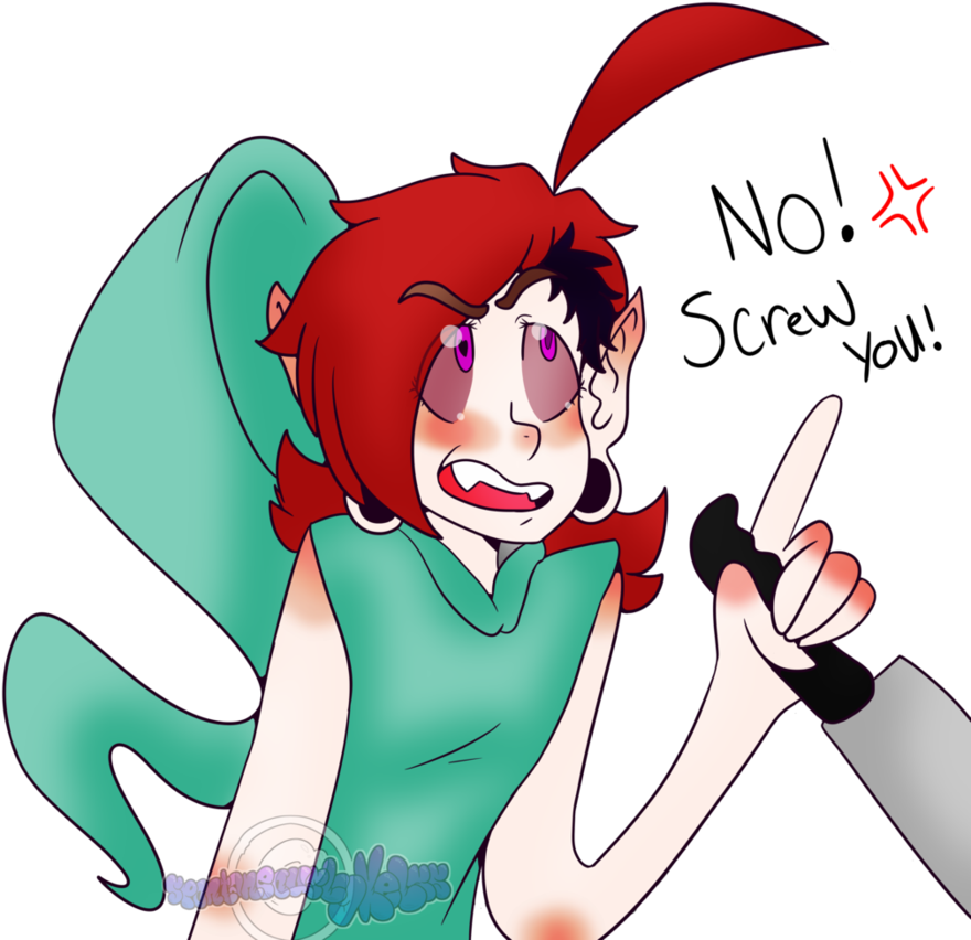 No Screw You By Spontaneouslykelss - Cartoon (894x894)