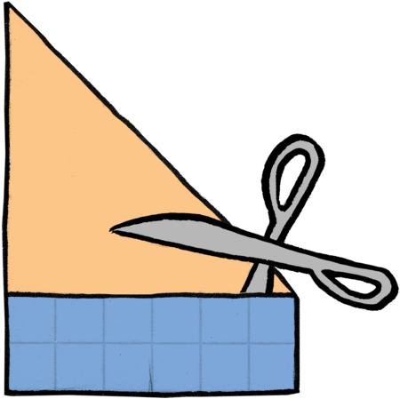 Fold The Square Corner To Corner And Then Unfold So - Fold The Square Corner To Corner And Then Unfold So (487x500)