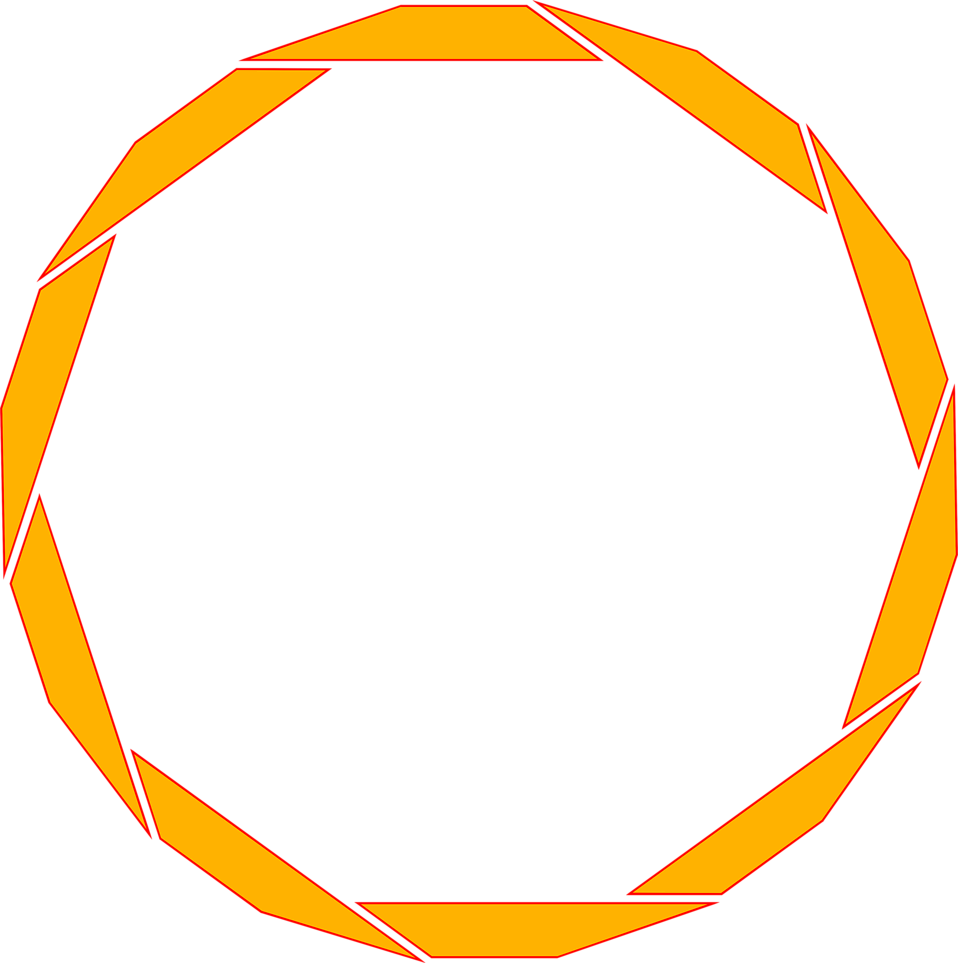 Border Orange - Transparent Circle Border Orange (958x963)