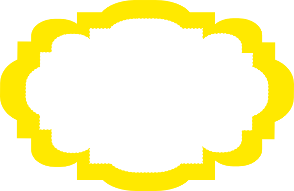 Yellow Frame Clip Art At Clker - Yellow Frame Clipart (600x391)