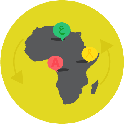 Linguistic And Cultural Diversity Enriches The Development - Africa Square Sticker 3" X 3" (422x422)