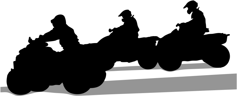 Atv Tour Adventure Vector - Silhouette (2151x377)
