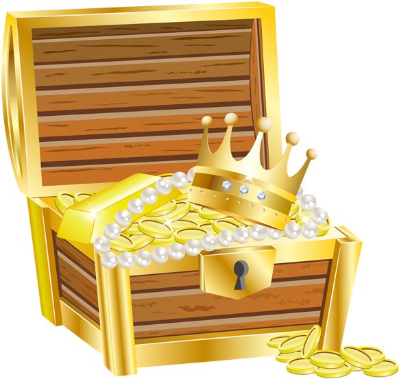 Treasure Clipart Transparent - Treasure Chest Clipart Png (600x564)