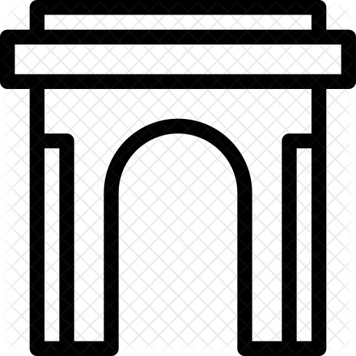 Arc De Triomphe Icon - Scalable Vector Graphics (512x512)