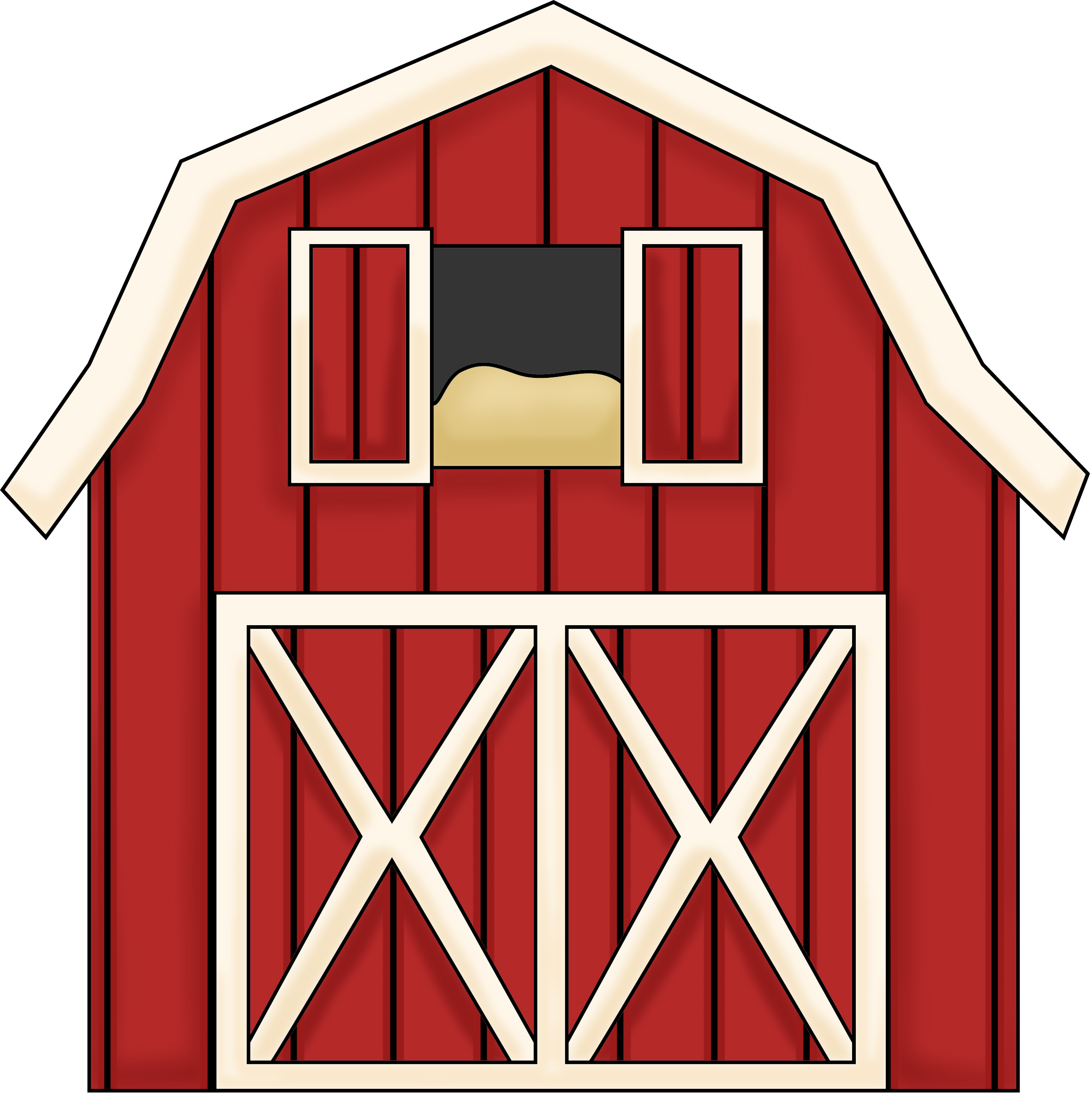 Free Barn Clipart Download Clip Art On - Red Barn Clipart (2367x2371)