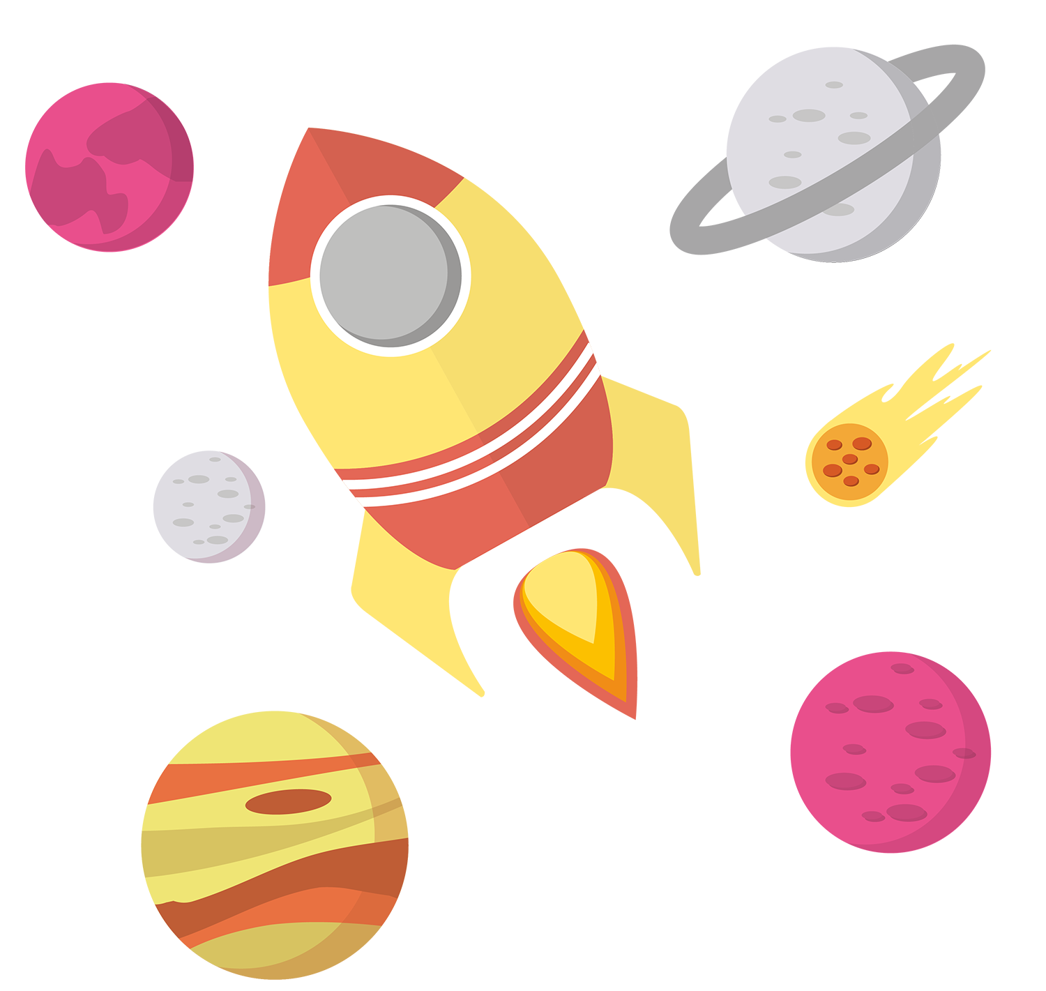 Outer Space Clip Art - Vector Graphics (1500x1421)