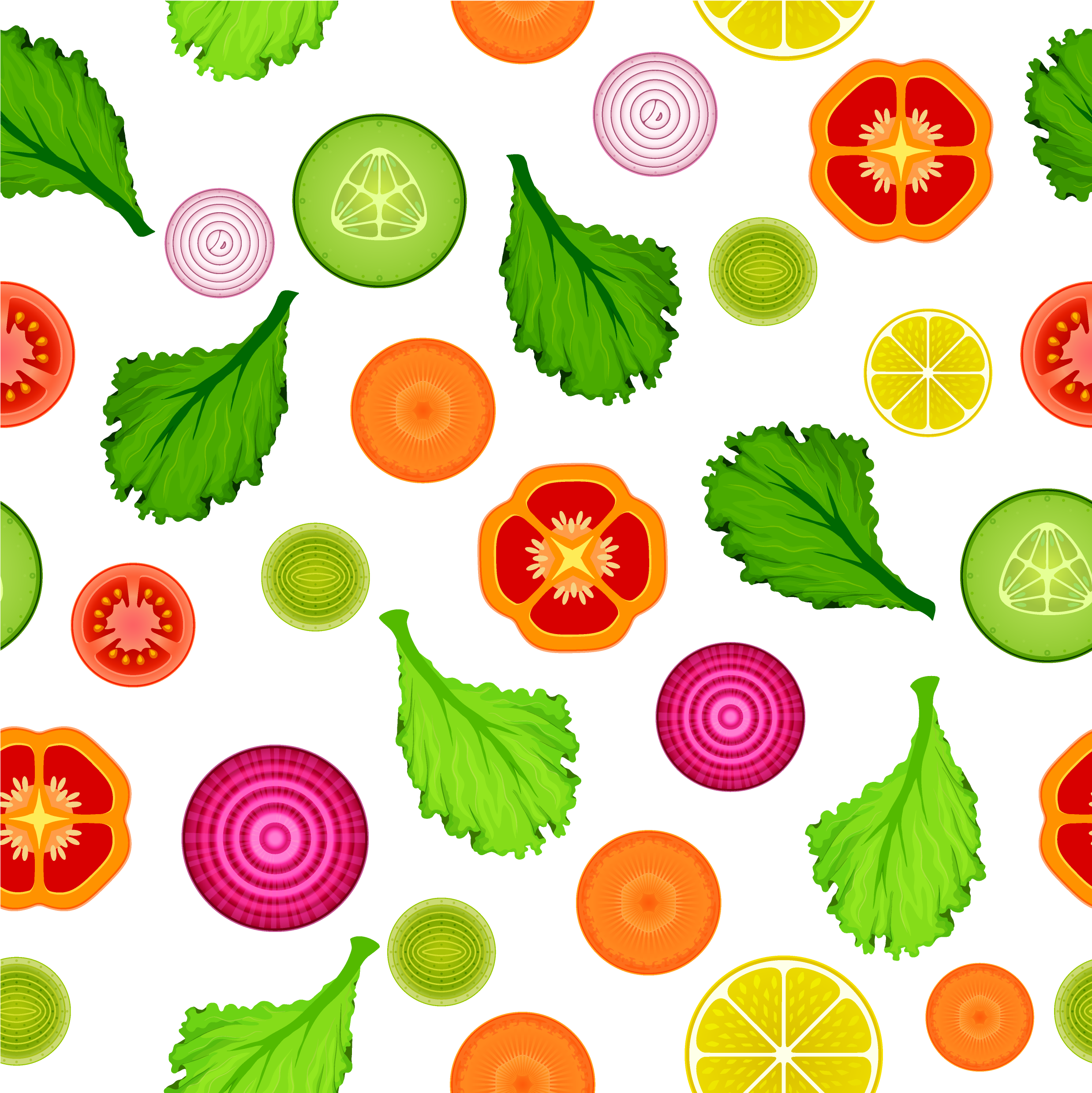 Onion Ring Vegetable Clip Art - Vegetables Background Free (3380x3017)