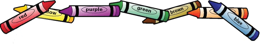 Color Cfl Charlie & Led Lucy - Crayons Clip Art Border (910x156)
