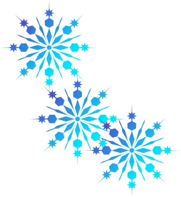 5 Stars - Snowflakes Clipart Transparent Background (367x400)
