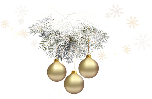 Silver Clipart Transparent - Silver And Gold Christmas Clip Art (600x393)
