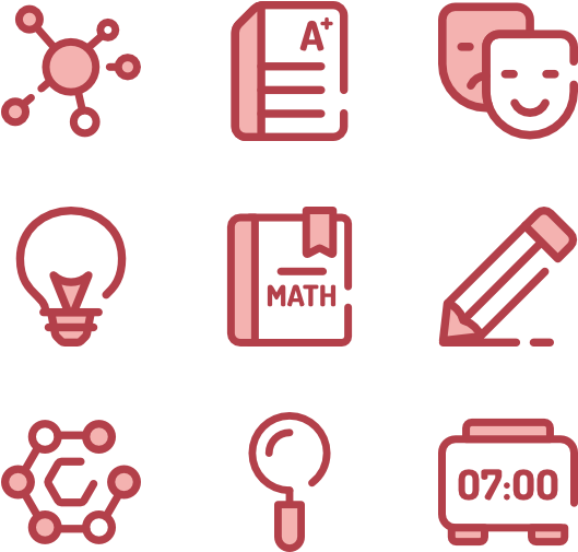 School Collection - Social Media Png Icon Red (600x564)