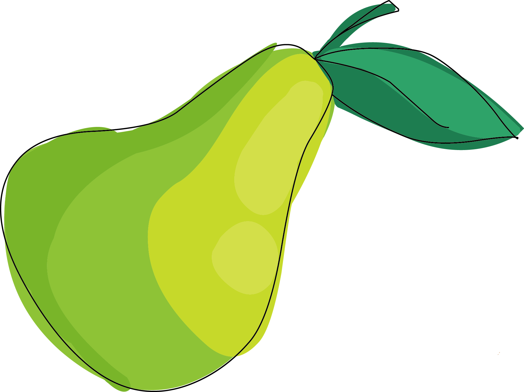 Pear Euclidean Vector - Pear Euclidean Vector (1811x1356)