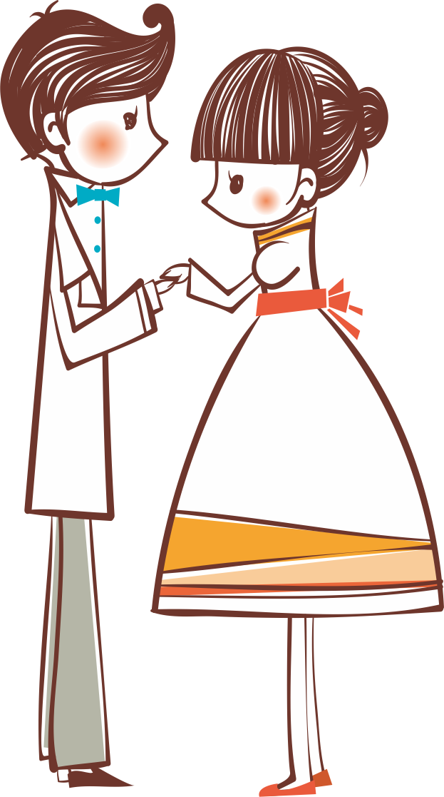 Cartoon Marriage Drawing - Cartoon Marriage Drawing (623x1117)