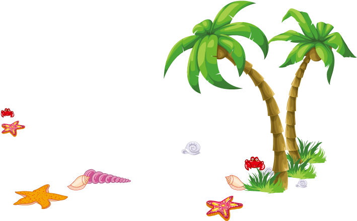 Vector Sea Elements - Swimming At The Beach Cartoon (792x612)