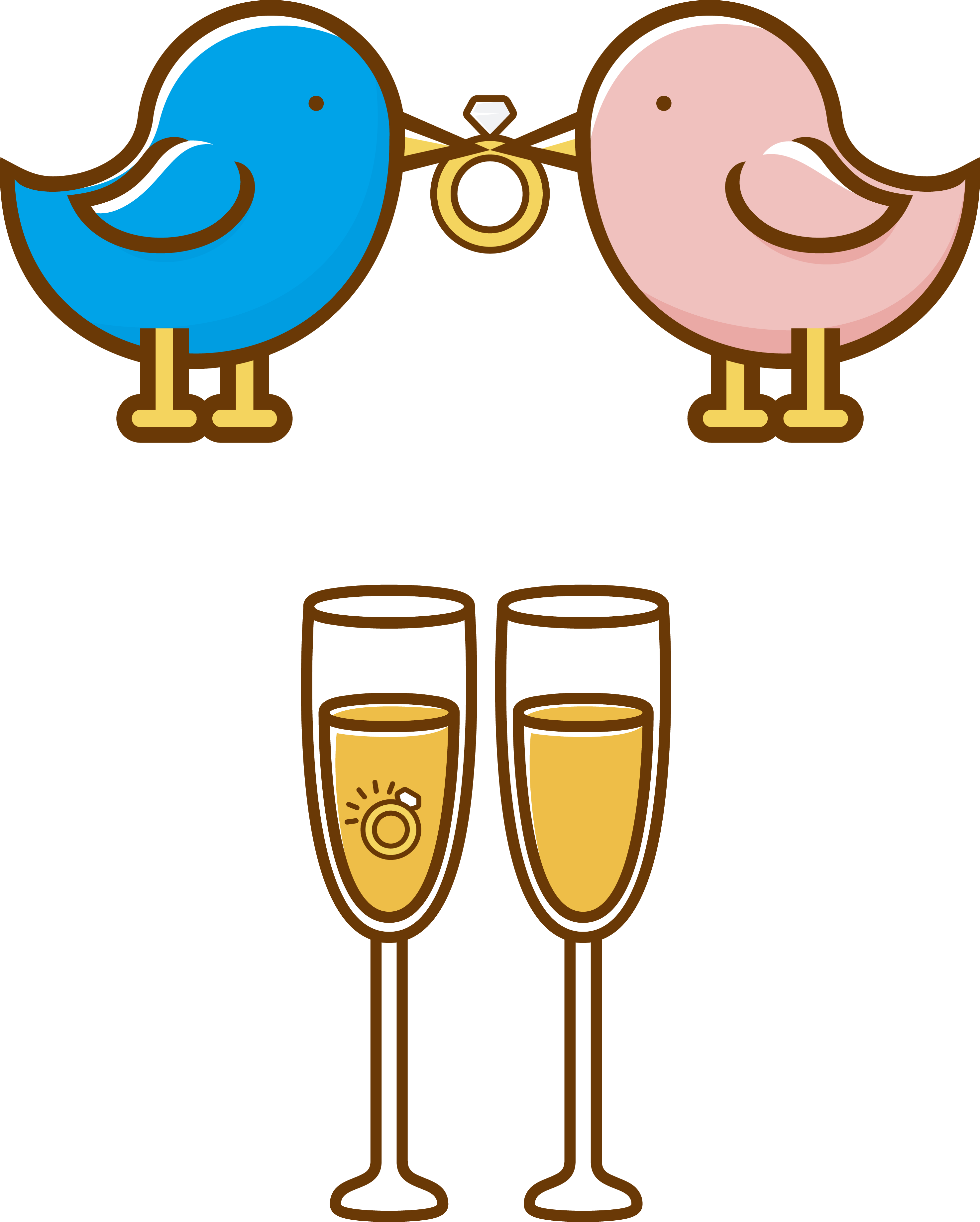 Wedding Invitation Wedding Ring Clip Art - Wedding Invitation Wedding Ring Clip Art (2949x3678)