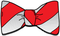 Bowtie Stripe Big Nerdy Bow Casual Classy Neck Fancy - Illustration (440x480)