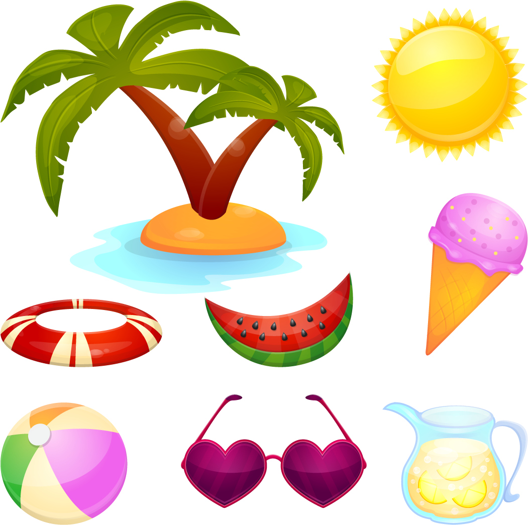 Summer Graphic Design Clip Art - Summer Graphic Design Clip Art (1200x1200)