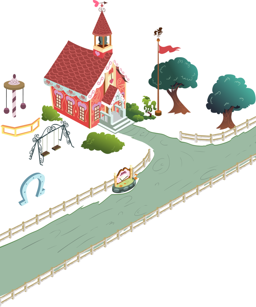 Miketheuser, Background, Building, Flag, Isometric, - Illustration (817x978)