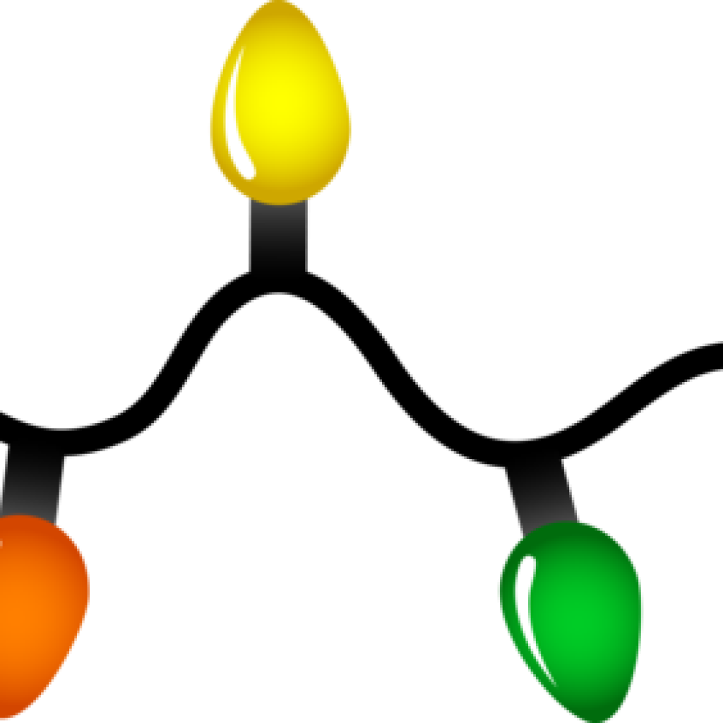 Christmas Lights Clipart Free String Of Christmas Lights - Christmas Lights Png (1024x1024)