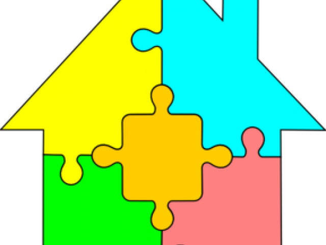 House Clipart Puzzle - Puzzle (640x480)