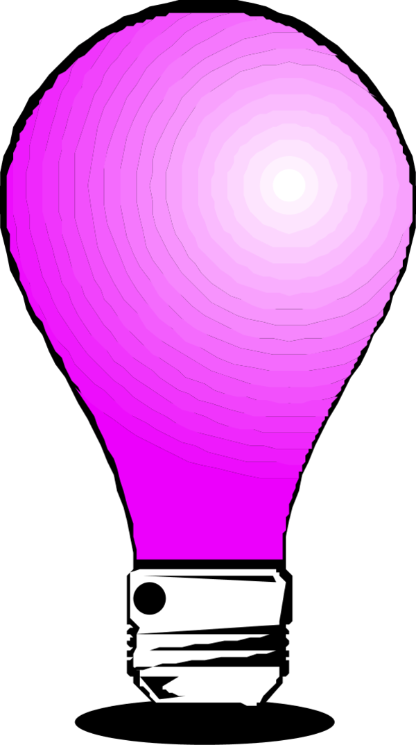 Vector Clip Art - Light Bulb (600x1073)