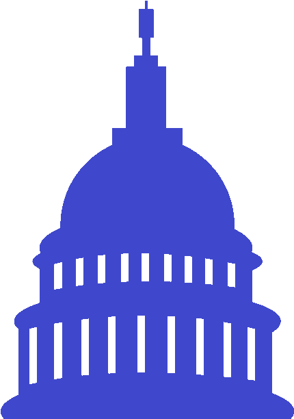 Image For Democratic Control - Silhouette Of Congress House (474x618)