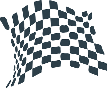 Flag, Chequered, Racing, Speedway - Pristin V Rena Get (431x340)