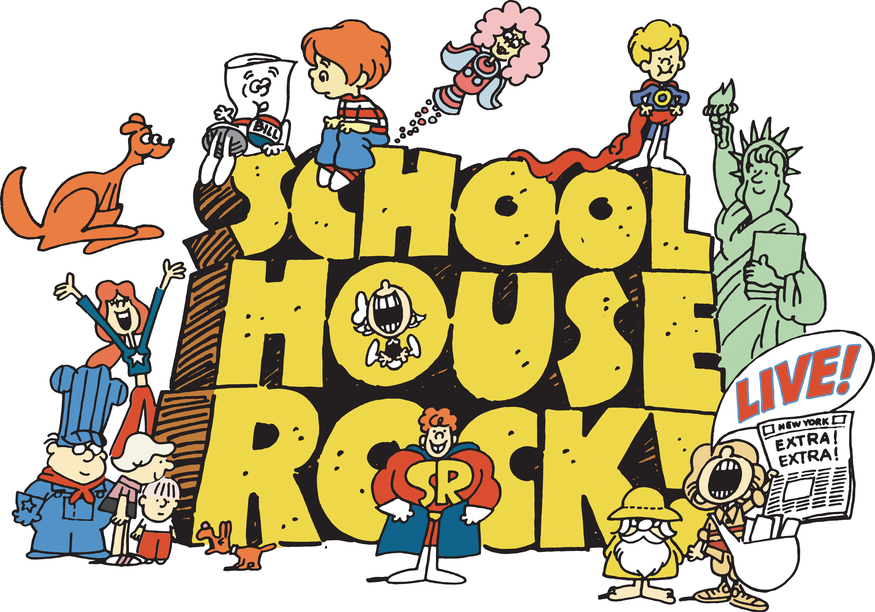 Schoolhouse Rock Conjunction Junction Free Online Videos - Schoolhouse Rock (3000x2098)