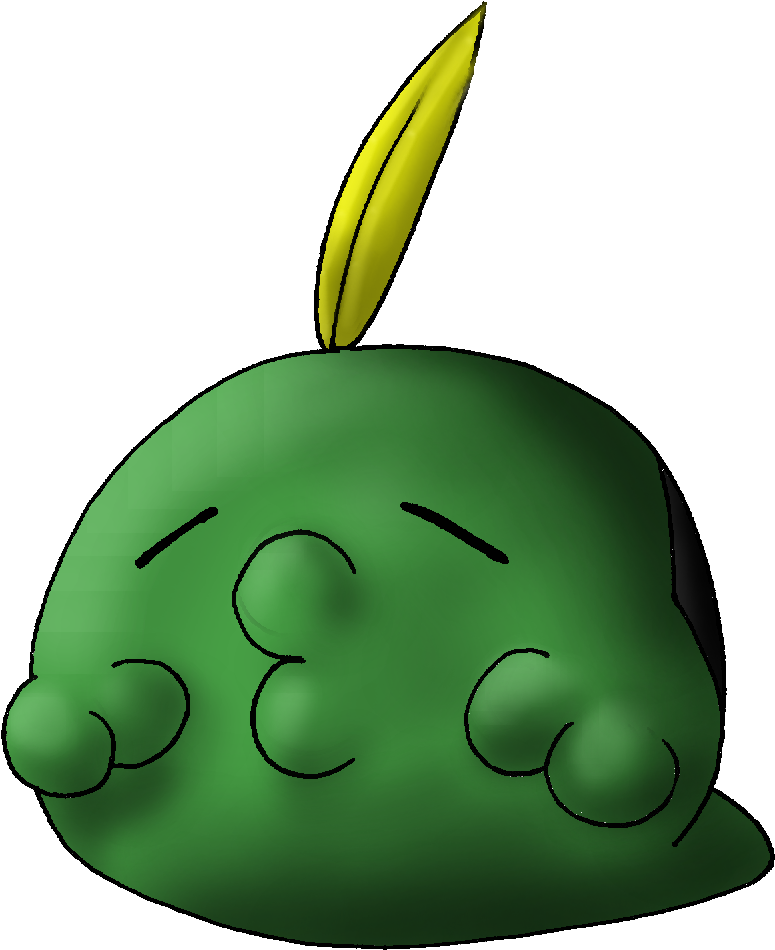 Pokemon No - Little Green Blob Pokemon (841x1028)