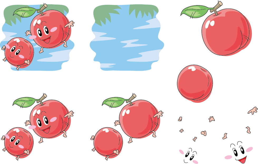 Peach Cartoon Illustration - Peach Cartoon Illustration (979x623)