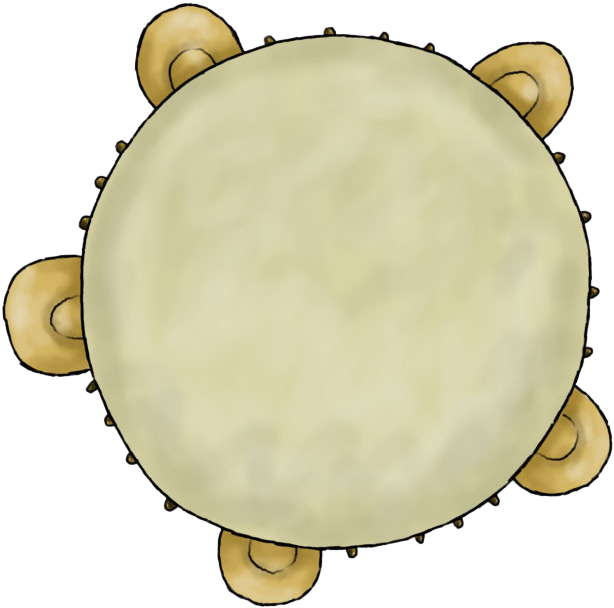 Tambourine Clip Art Music - Cartoon (686x672)
