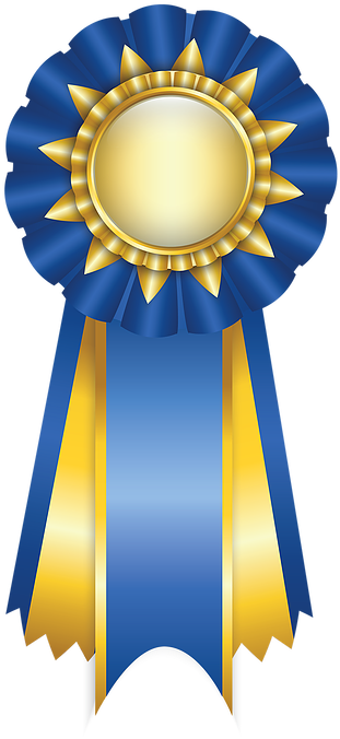 The Bluegrass Mountaineers - Award Ribbon Clipart (385x695)