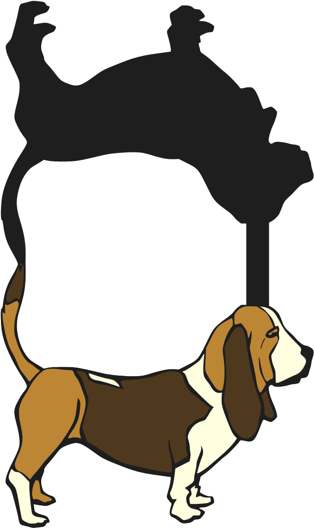 Beanie's Tag You're It - Basset Hound Coloring Pages (646x1072)