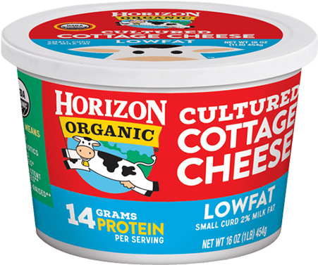 Cultured Cottage Cheese Lowfat - Horizon Organic Milk (506x487)