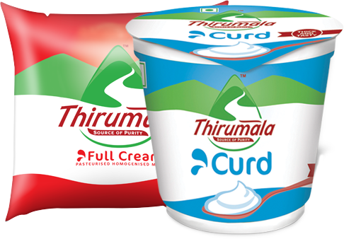 With Chocolate, Strawberry, Pista Flavoured Milk, Enjoy - Tirumala Milk New Logo (486x338)