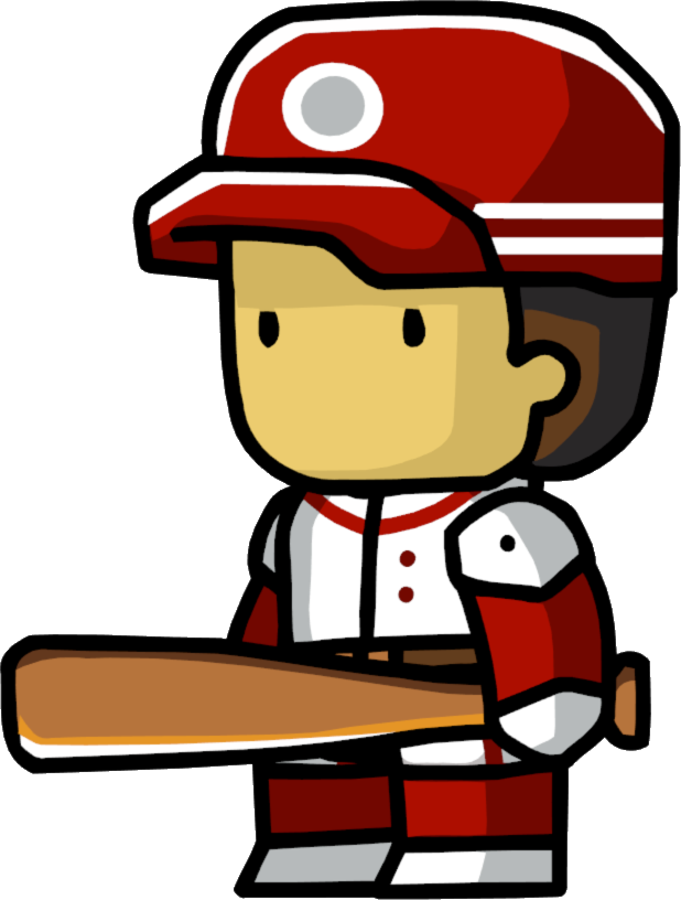 Baseball Player Male - Scribblenauts Baseball Player (618x816)