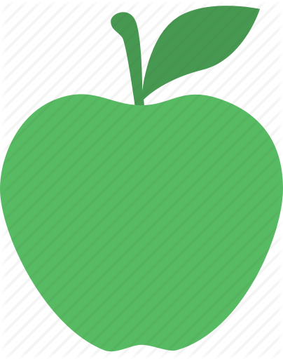 Apple, Avatar, Bite, Cartoon, Character, Cute, Green - Granny Smith (404x512)