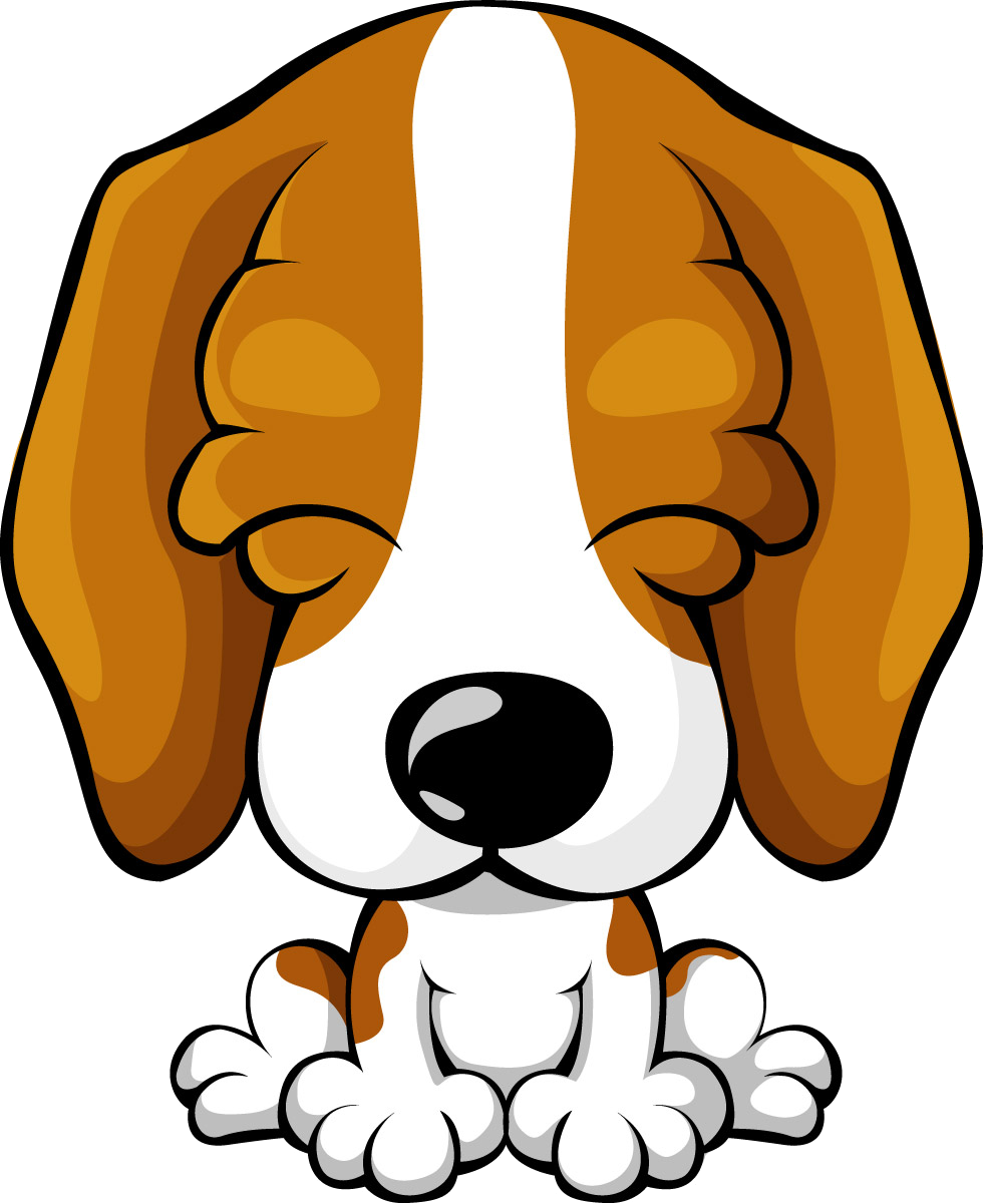 Beagle Puppy - Cartoon Puppy Hound (980x1201)