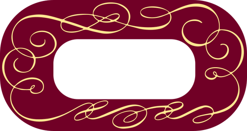 Decorative Red Frame - Red (1412x750)