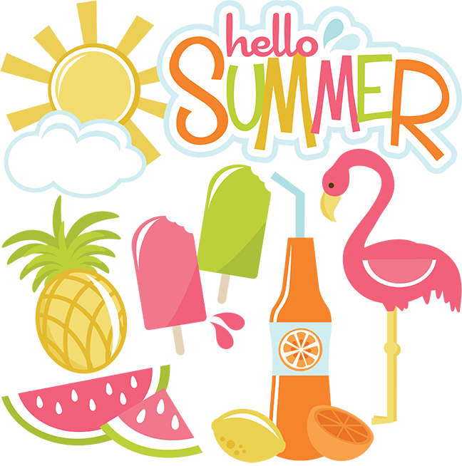 Hello Summer Clipart (648x654)