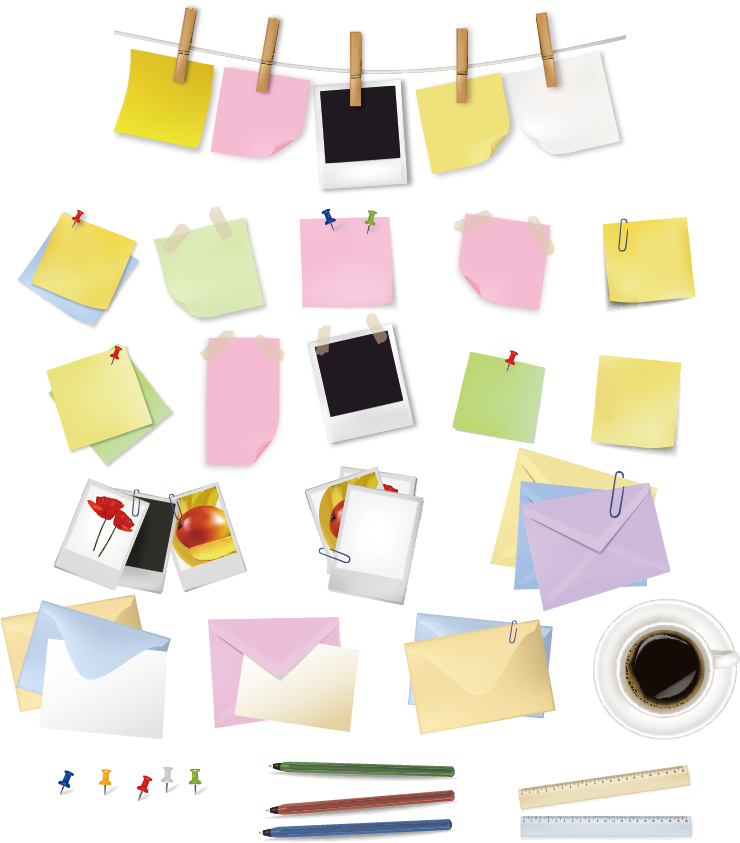Paper Clip Post-it Note Clip Art - Paper Clip Post-it Note Clip Art (740x843)