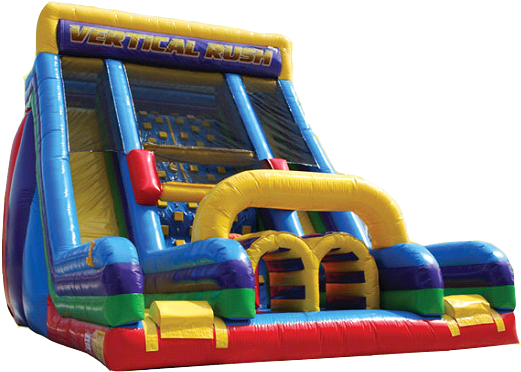 Vertical Rush Slide - Moon Bounce Obstacle Course Rentals (524x379)