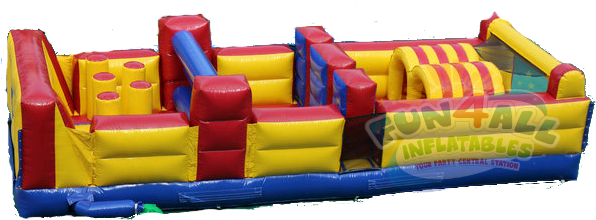 28' Iinflatable Obstacle Course Rental Fort Walton - Inflatable (600x234)