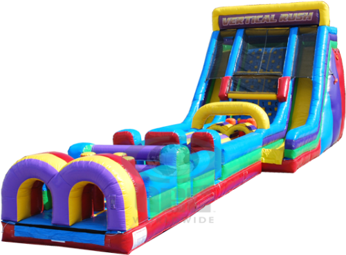 Vertical Rush 22obstacle Course 30 Combo Watermark - 100 Foot Ultimate Obstacle Course Vertical Rush (600x600)