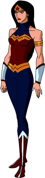New Earth Wonder Woman Animated By Kyomusha - Wonder Woman Dc Animated -  (400x800) Png Clipart Download