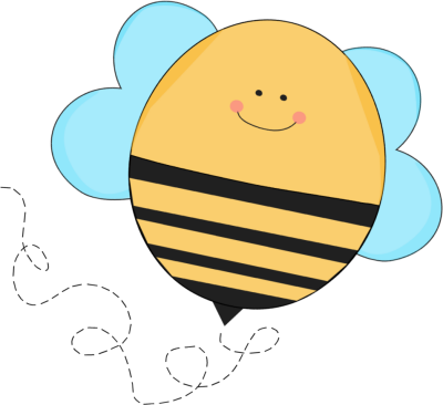 Bee - Spring Clipart My Cute Graphics (400x366)